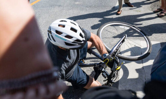 Biden Falls Off His Bicycle in Delaware, White House Says He's 'Fine'