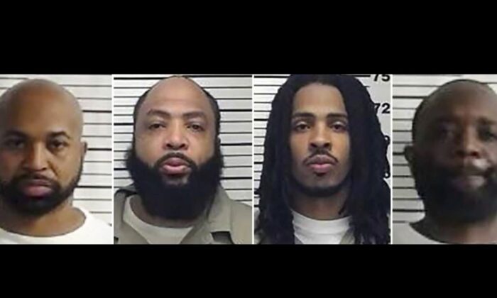 (L-R) Corey Branch, Tavares Lajuane Graham, Lamonte Rashawn Willis, and Kareem Allen Shaw. (Bureau of Prisons)