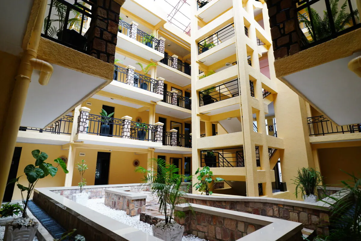 The Hope Hostel, where migrants will stay after arriving from the UK on a deportation flight, in Kigali, Rwanda, on June 16, 2022. (Victoria Jones/PA Media)