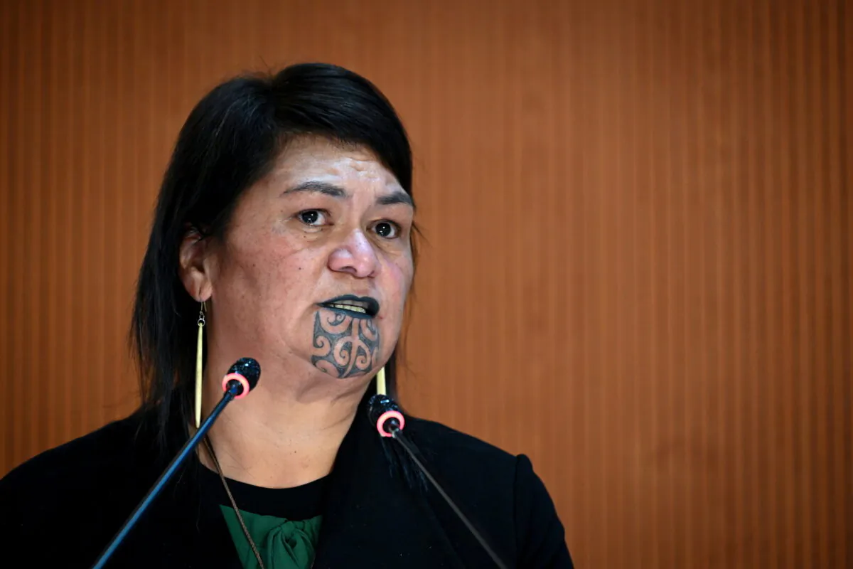 FILE PHOTO: New Zealand Foreign Minister Nanaia Mahuta speaks during a session of the UN Human Rights Council, which voted to hold an urgent debate about Russia's deadly invasion of Ukraine at Kyiv's request, amid widespread international condemnation of Moscow's attack, in Geneva, Switzerland February 28, 2022. Fabrice Coffrini/Pool via REUTERS