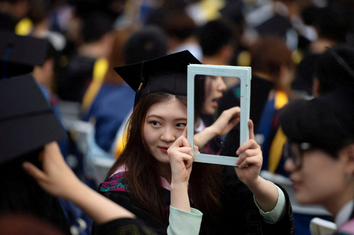 Graduation ceremony in China