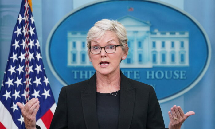 U.S. Energy Secretary Jennifer Granholm speaks to reporters during a press briefing at the White House in Washington, June 22, 2022. (Kevin Lamarque/Reuters)