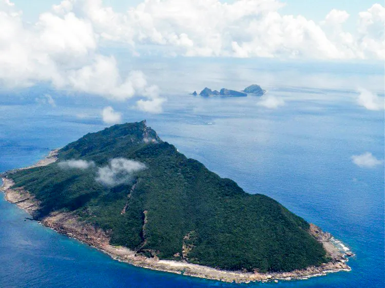 The disputed islands known as Senkaku in Japan and Diaoyu in China and Taiwan, on Sept. 15, 2010. (Jiji Press/AFP/Getty Images)