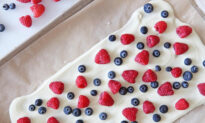Red, White and Blue Chocolate Bark for the Fourth of July