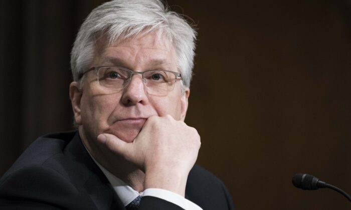 Christopher Waller testifies before the Senate Banking, Housing, and Urban Affairs Committee during a hearing on his nomination to be member-designate on the Federal Reserve Board of Governors, in Washington, on Feb. 13, 2020. (Sarah Silbiger/Getty Images)
