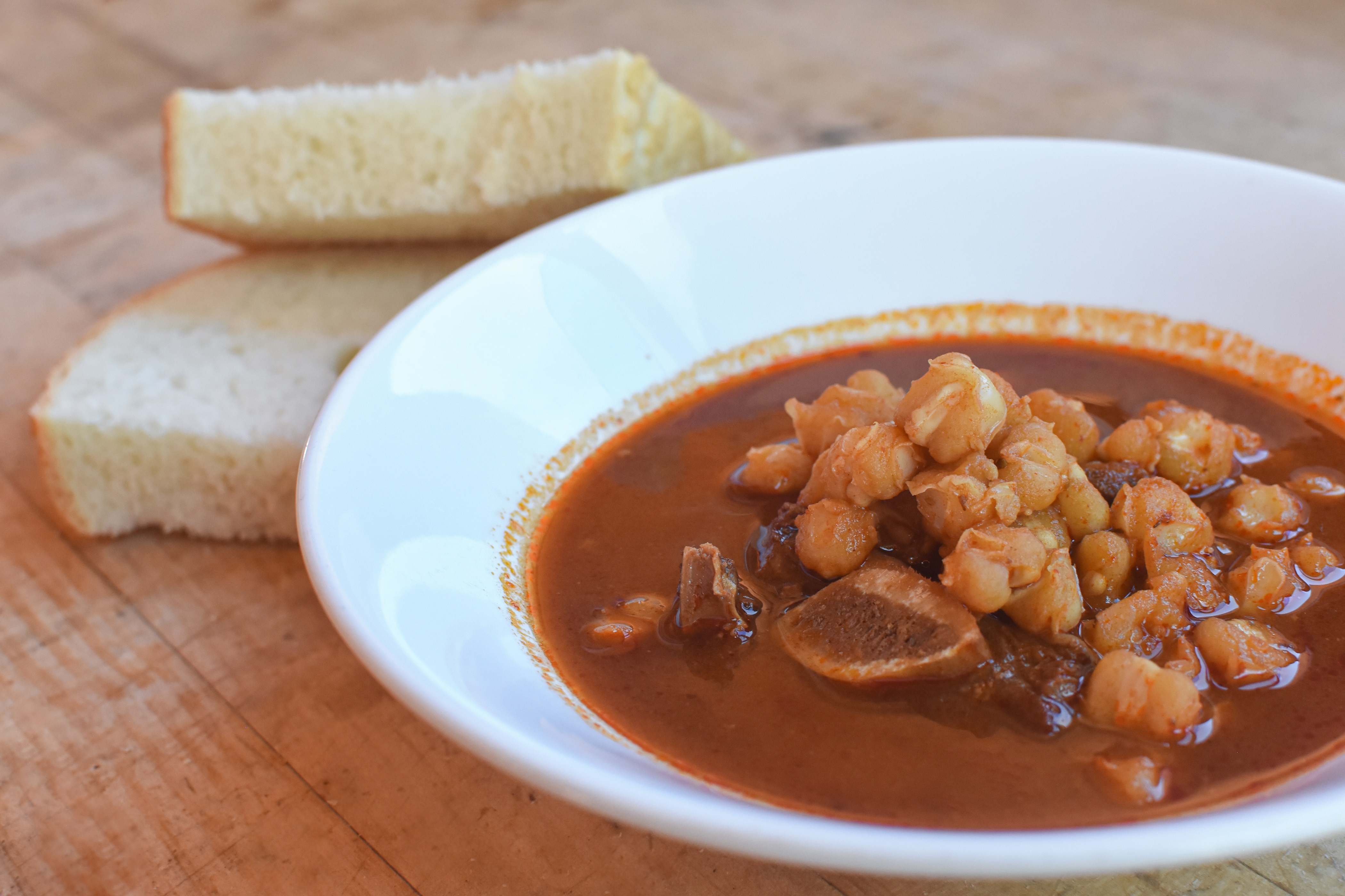 Red Chile Beef Bone Posole Stew