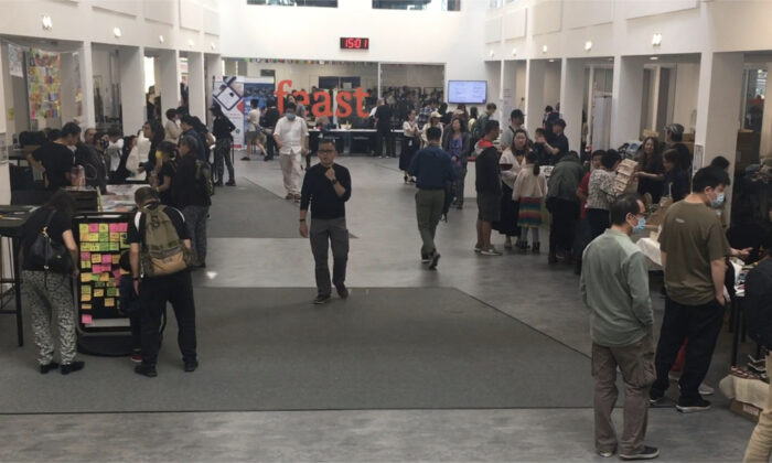 "Repower Hkers: Reviving Civic Rights for Hongkongers," a seven-session forum held in a school in Hayes, London on June 11 and 12, 2022. (Ben Lam/The Epoch Times)