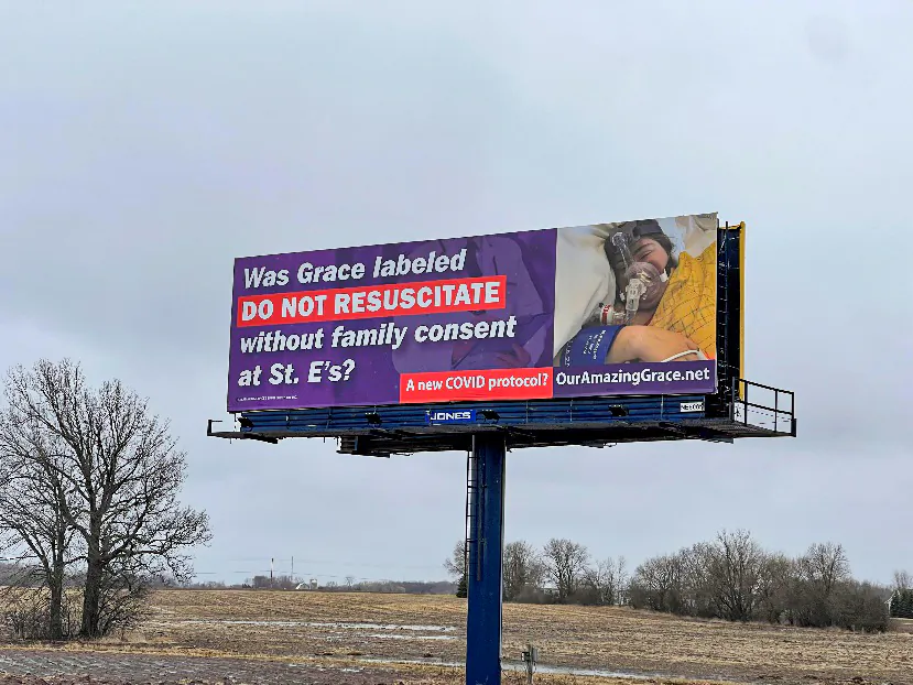 Scott Schara's billboard campaign, 2022. (Courtesy of Scott Schara)