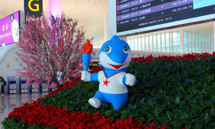 The Chinese sturgeon Bingbing is seen during the 7th CISM Military World Games at the Wuhan Tianhe International Airport, on March 29, 2019. (Al.geba/Shutterstock)