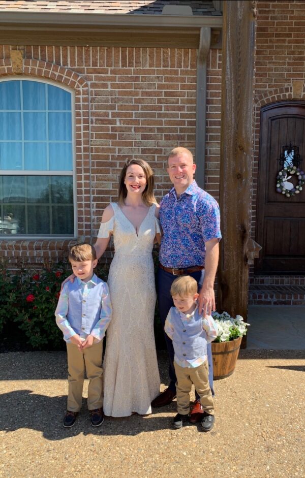 Bonnie and Ryan Nichols with their sons. 