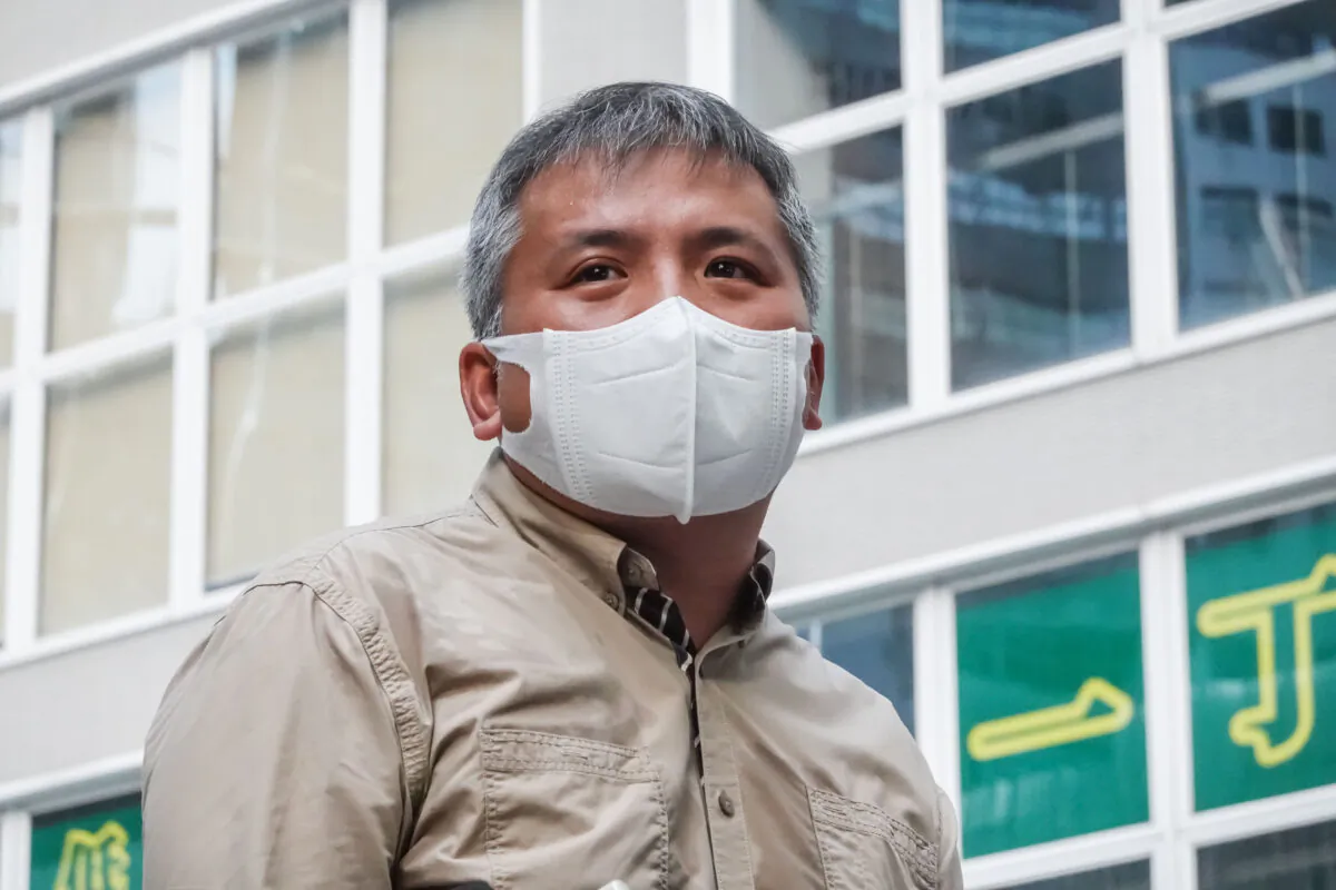 With the Red Terror looming over Hong Kong and a precipitous plunge in press freedom ranking, no one is running for the next chairman of the Hong Kong Journalists Association, and incumbent Chairman Ronson Chan Long-sing becomes the sole candidate. (Adrian Yu/Epoch Times)
