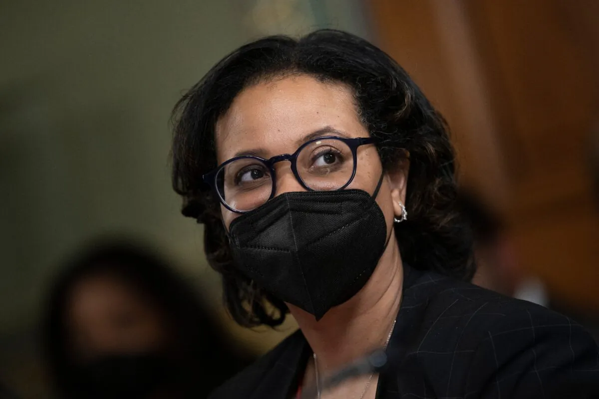 Medicare and Medicaid administrator Chiquita Brooks-LaSure in Washington on April 13, 2022. (Brendan Smialowski/AFP via Getty Images)