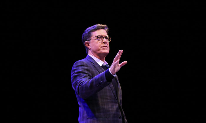 Stephen Colbert speaks during an event in Newark, N.J., on Dec. 7, 2019. (Bennett Raglin/Getty Images for Montclair Film)