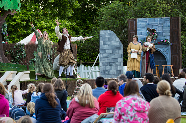 Performance of "A Midsummer Night's Dream" at Ascot's Shakespeare Outdoor Theatre Production by Chapterhouse Theatre Company on July 2, 2016 in London, England.  (John Phillips/Getty Images )