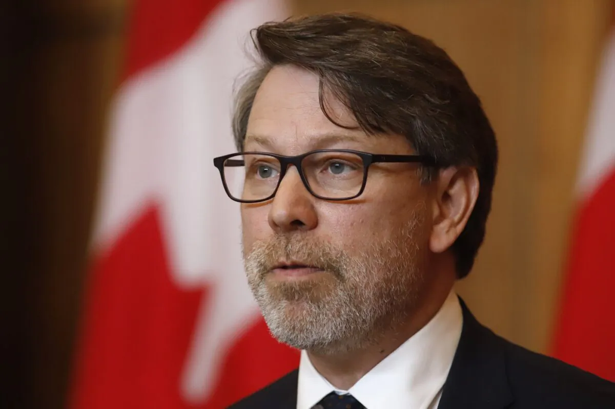 Chief Electoral Officer Stephane Perrault speaks at a press conference about Elections Canada's recommendations report from the 43rd and 44th general elections in Ottawa on June 7, 2022. (The Canadian Press/ Patrick Doyle)