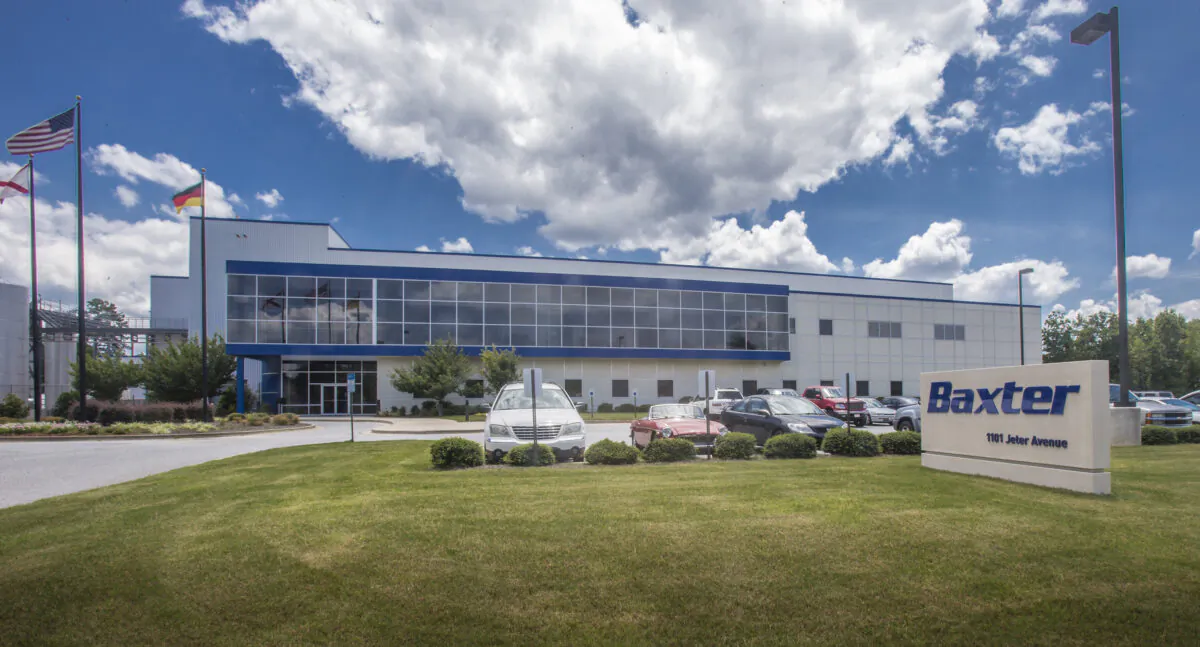 Baxter Healthcare in Opelika, Ala. (baxter.com via The Epoch Times)