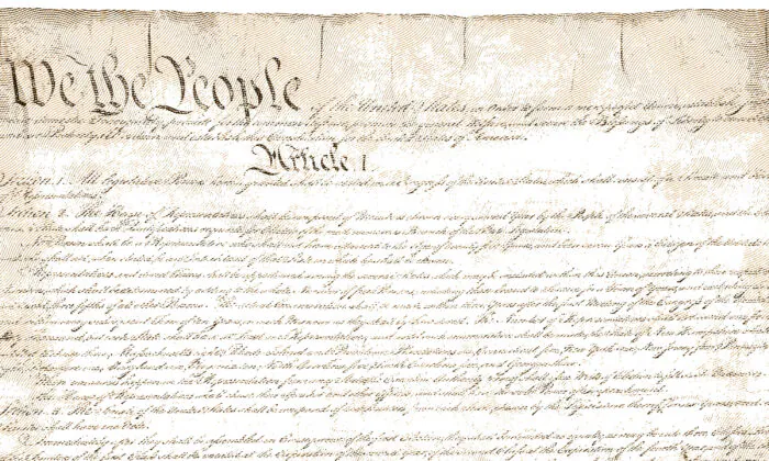 Page one of the officially engrossed copy of the Constitution signed by delegates. A print run of 500 copies of the final version preceded this copy.
(U.S. National Archives and Records Administration)