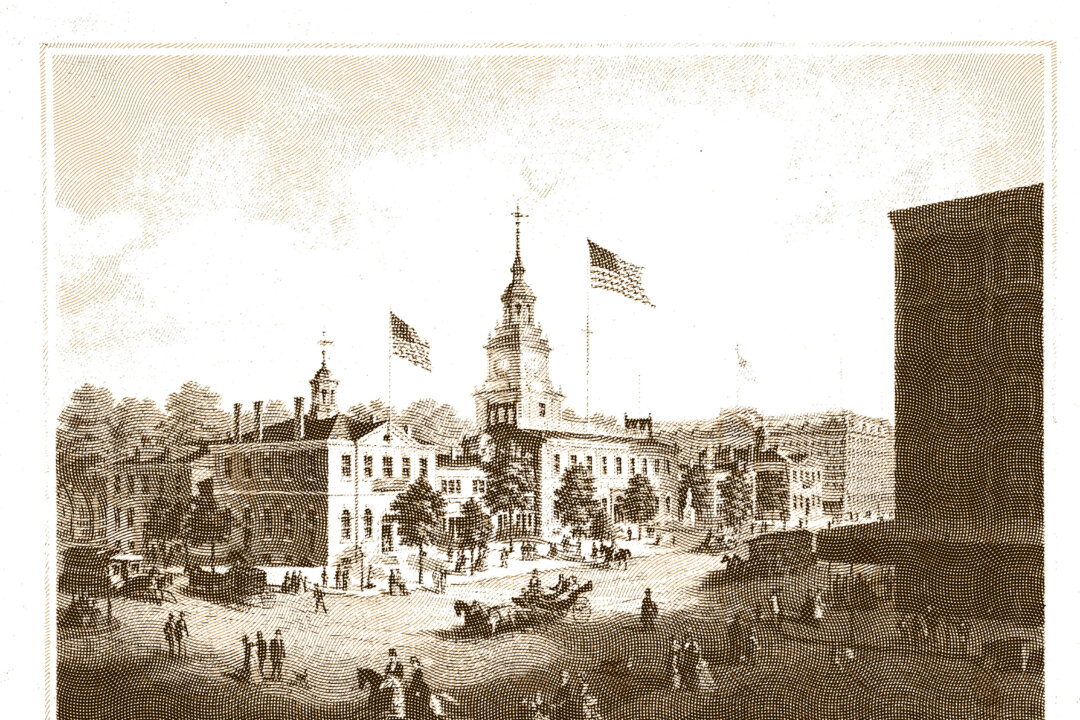 In Philadelphia (From L–R): the Old City Hall, where the Supreme Court sat from 1790 until 1800; Independence Hall, where the Constitution was written; and Congress Hall, where Congress sat from 1790 until 1800, while the city was the capital of the United States.
(MPI/Getty Images)