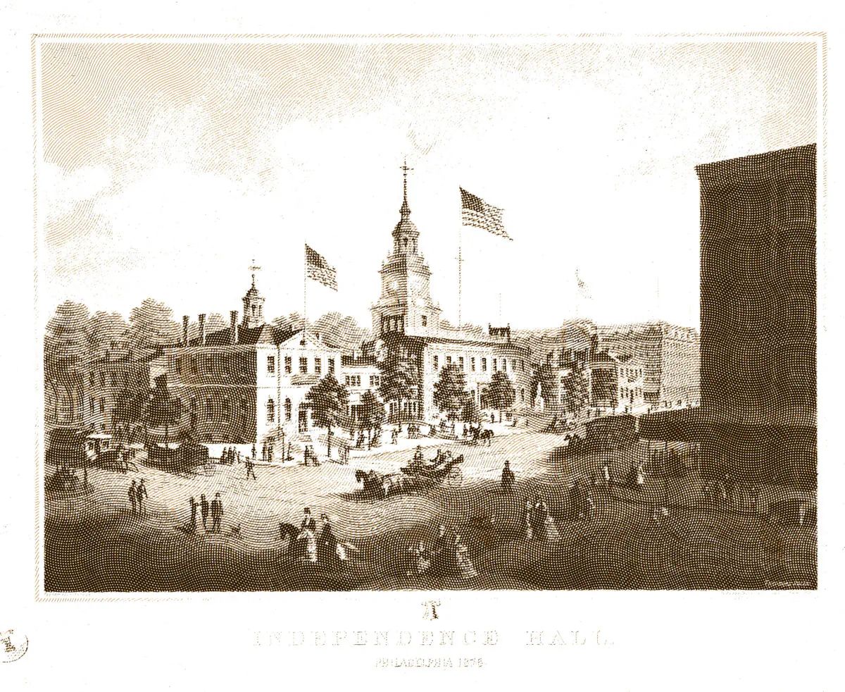 In Philadelphia (From L–R): the Old City Hall, where the Supreme Court sat from 1790 until 1800; Independence Hall, where the Constitution was written; and Congress Hall, where Congress sat from 1790 until 1800, while the city was the capital of the United States.
(MPI/Getty Images)
