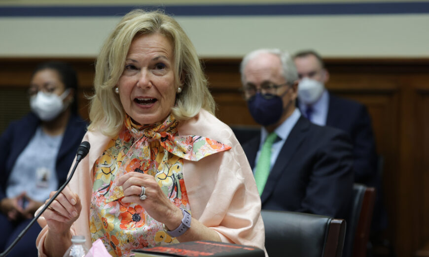 Dr. Deborah Birx, the White House COVID-19 response coordinator during the Trump administration, speaks to a congressional panel in Washington on June 23, 2022. (Alex Wong/Getty Images)