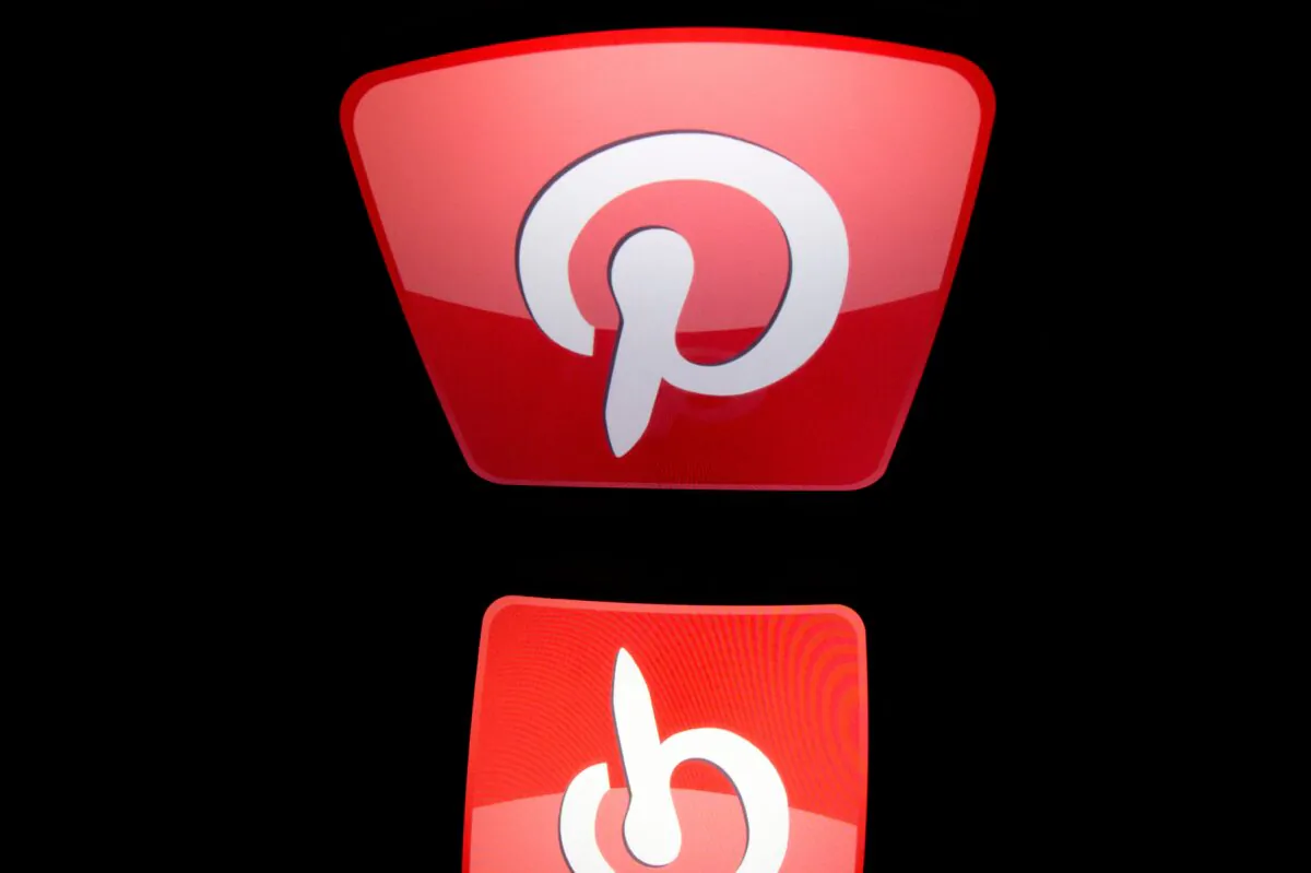 The logo of mobile app "Pinterest" is displayed on a tablet in Paris on Jan. 2, 2014. (Lionel Bonaventure/AFP via Getty Images)