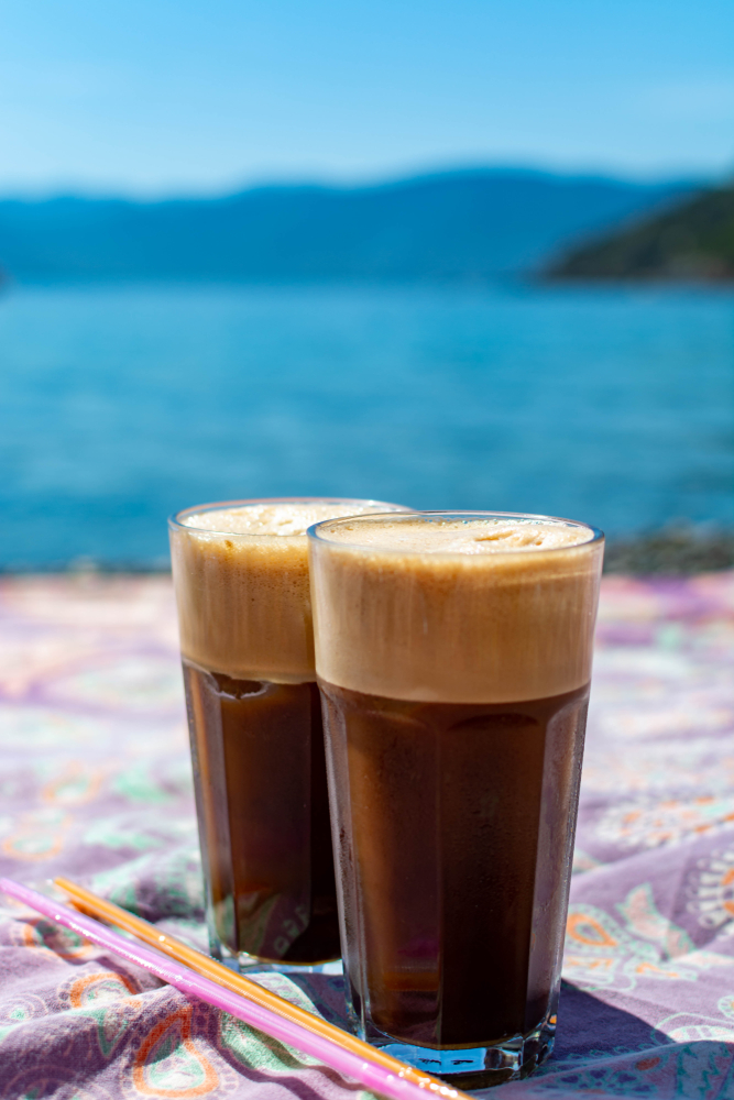 Traditional,Greek,Cold,Coffee,Frappe,With,Foam,Made,From,Water,