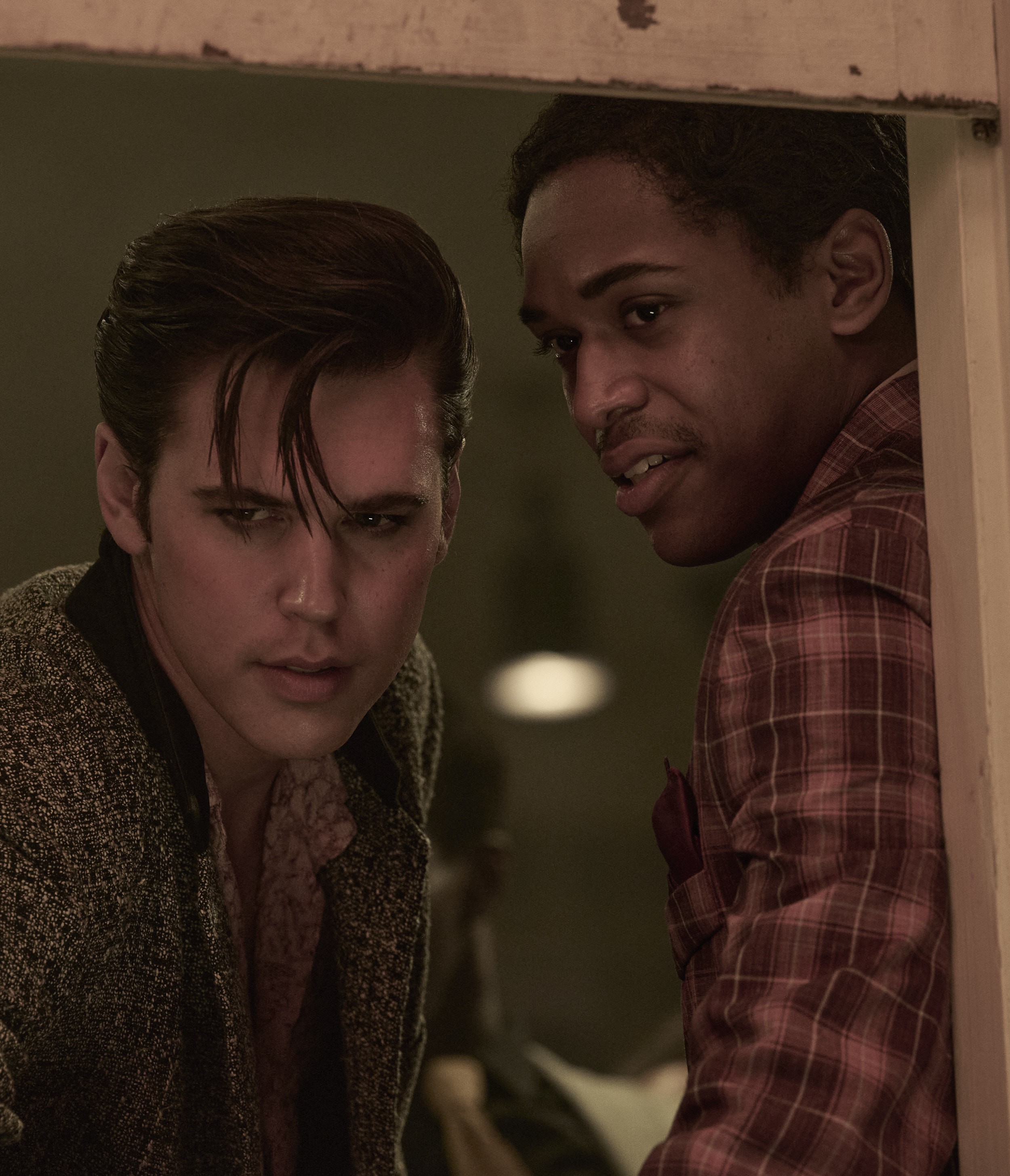 white and black man in ELVIS