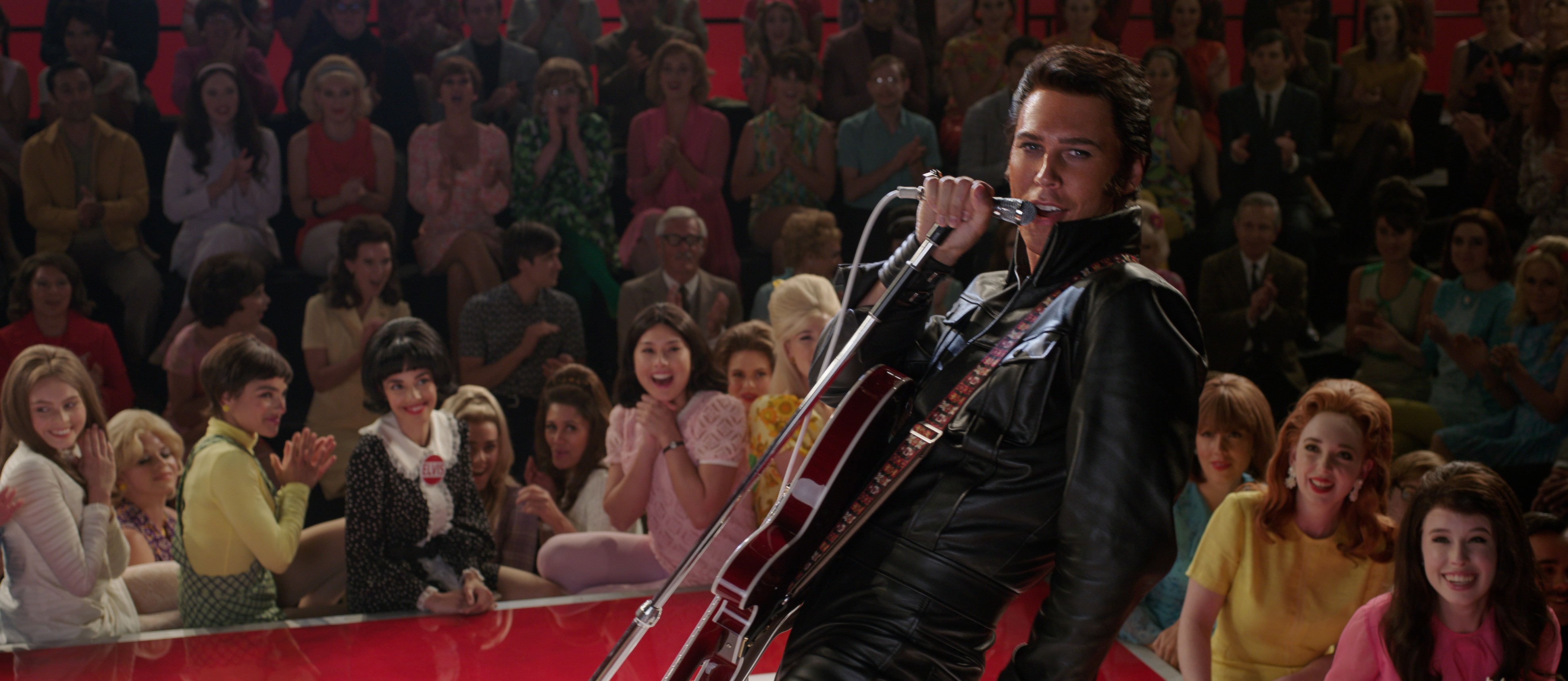 man in black leather in ELVIS