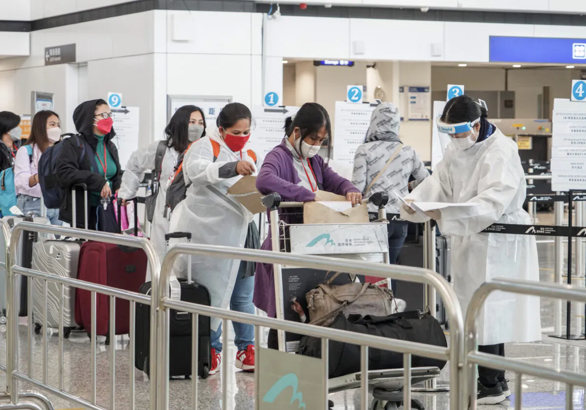 Hong Kong International Airport has plunged 10 places in the latest ranking of the world's best airports, falling to 20th place, even lower than Guangzhou Baiyun International Airport (Adrian Yu/The Epoch Times)