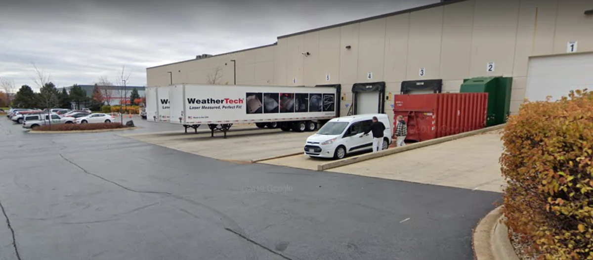 WeatherTech facility in Bolingbrook, Ill., in November 2018. (Google Maps/Screenshot via The Epoch Times)
