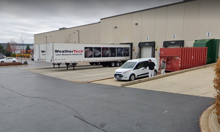 WeatherTech facility in Bolingbrook, Ill., in November 2018. (Google Maps/Screenshot via The Epoch Times)