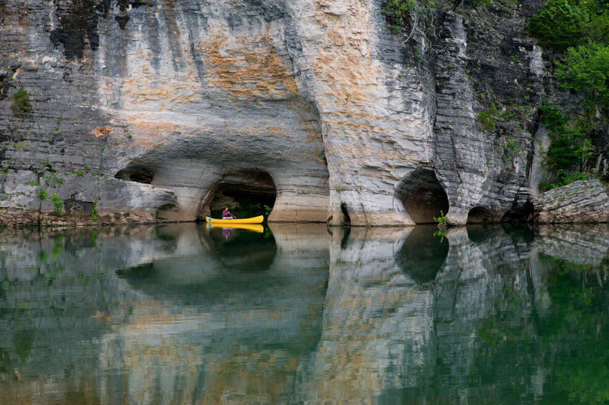Visitors can explore the Bee Bluff via a canoe on Steel Creek. (Tim Ernst)