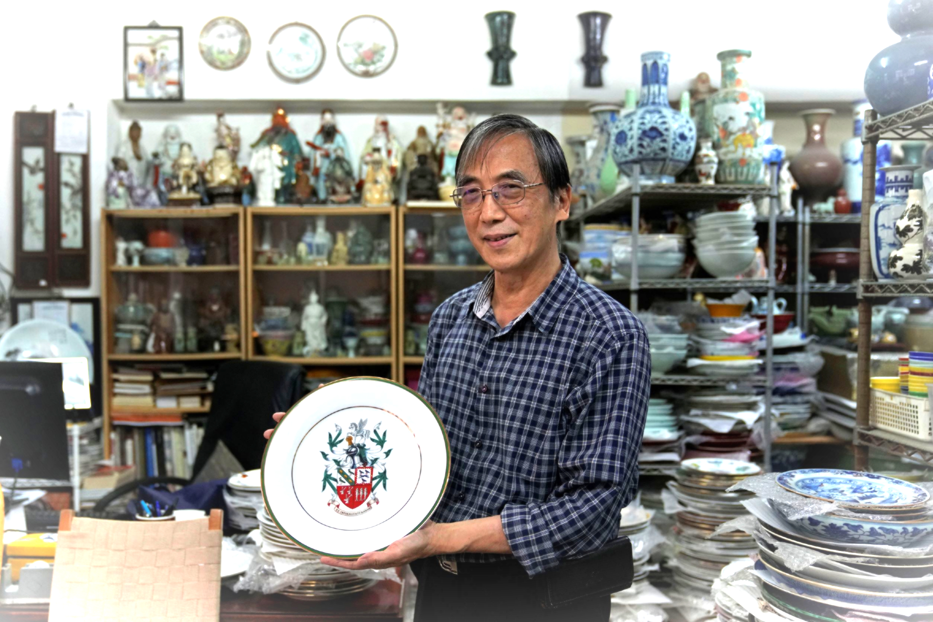 Joseph Tso, owner of Yuet Tung China Works, Hong Kong