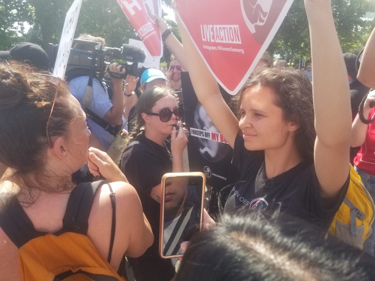 Pro-life Pro-abortion Protesters Scotus Confrontation