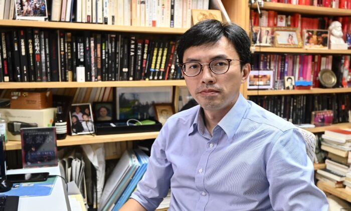 Avery Ng was interviewed by the Chinese edition of The Epoch Times in Hong Kong on May 25, 2022. (Song Bi-long/The Epoch Times)