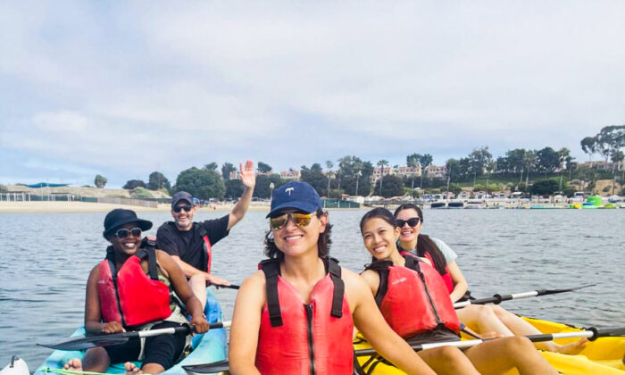 The Newport Beach Aquatic Center invites teens dealing with pandemic stress to participate in its Teen Inner Strength Camp, which runs from June 28 to Aug. 4 and offers water sports activities and counseling sessions in Newport Beach, Calif. (Courtesy of Newport Beach Aquatic Center)