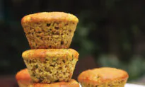 Zucchini, Pistachio,  and Lemon Muffins