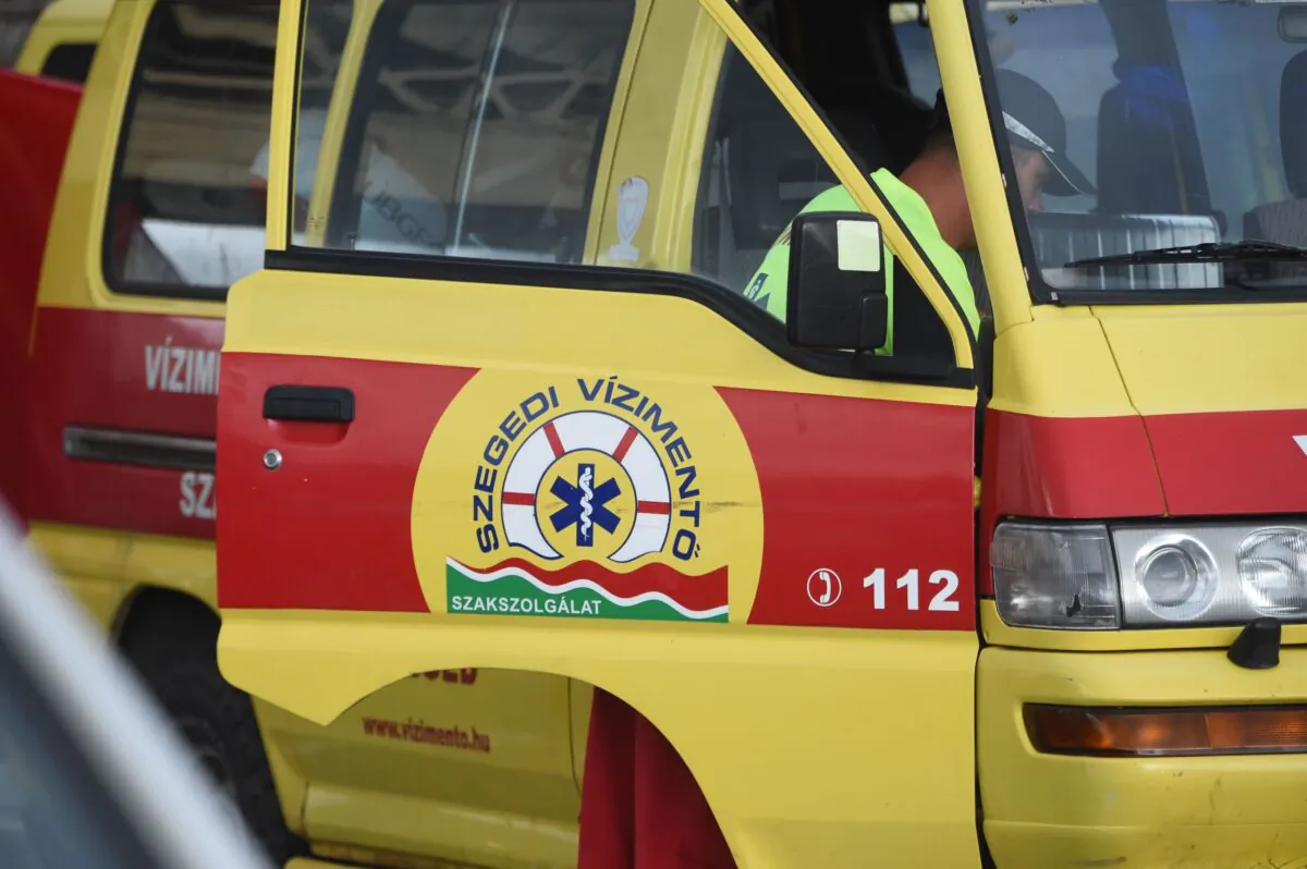 An ambulance vehicle in Budapest, Hungary, on May 30, 2019. (Attila Kisbenedek/AFP via Getty Images)