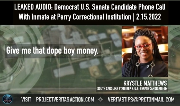 South Carolina Rep. Krystle Matthews has been recorded in leaked audio strategizing about illegal fundraising methods. (Courtesy of Project Veritas)