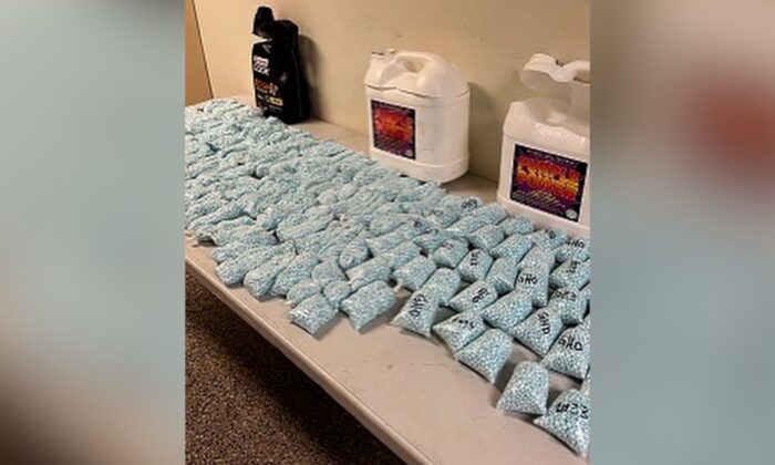Police found 150,000 fentanyl pills with an estimated street value of $750,000. (Courtesy of Tulare County Sheriff's Office)