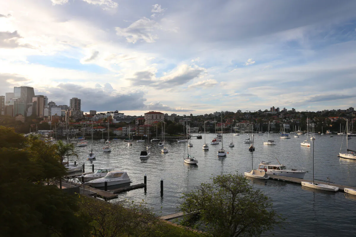 A general view of residential property across Sydney Harbour from Kirrabilli in Sydney, Australia, on May 8, 2021. (Lisa Maree Williams/Getty Images)