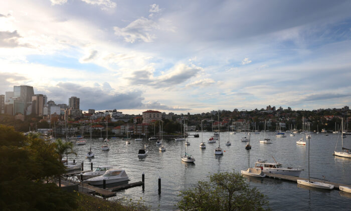 A general view of residential property across Sydney Harbour from Kirrabilli in Sydney, Australia, on May 8, 2021. (Lisa Maree Williams/Getty Images)