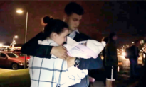 For This Young Military Couple and Their Baby, Saying Goodbye Is a Bittersweet Moment