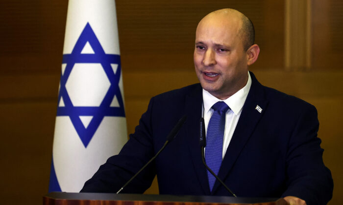 Israeli Prime Minister Naftali Bennett has issued a statement to the media informing reporters that he will not run for Israel's next election in Knesset, the Israeli parliament, held in Jerusalem on June 29, 2022.  REUTERS / Ronen Zvulun