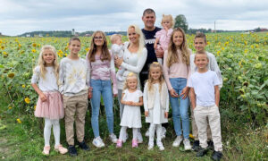 Woman Who Thought She Would Never Be a Mother Is ‘Blessed’ With Ten Kids Under 14