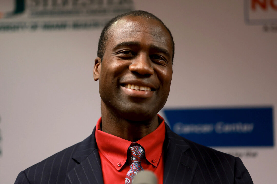 Florida Surgeon General Dr. Joseph Ladapo speaks during a press conference at the University of Miami Health System Don Soffer Clinical Research Center in Miami, Fla., on May 17, 2022. (Joe Raedle/Getty Images)