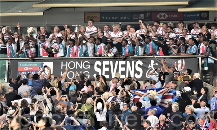 The Hong Kong Rugby Association announced that the Hong Kong Sevens, which has been suspended for more than three years, has been approved by the Hong Kong government to resume at the Hong Kong Stadium from Nov. 4-6, 2022. (Bill Cox/The Epoch Times)
