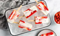 Tart Cherry Cheesecake Popsicles