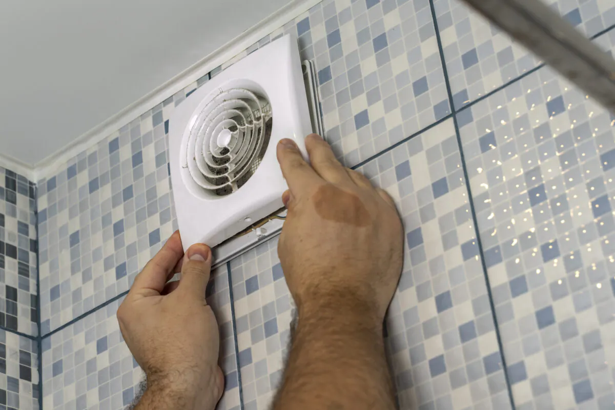 An exhaust fan removes all the moisture through the wall and outside. (Dreamstime/TNS)