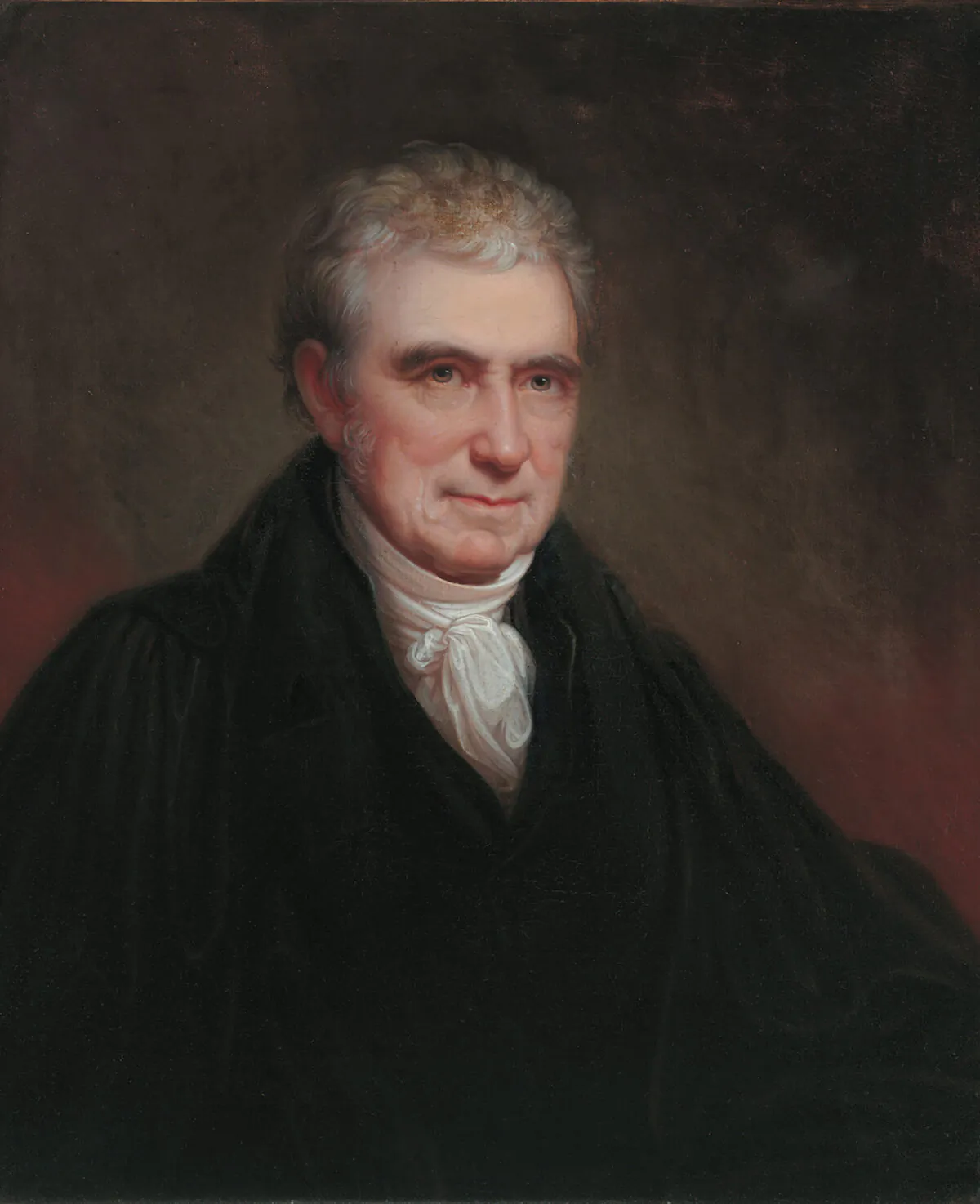 A portrait of Chief Justice John Marshall, 1834, by Rembrandt Peale. Oil on canvas. Virginia Museum of Fine Arts. (Public Domain)